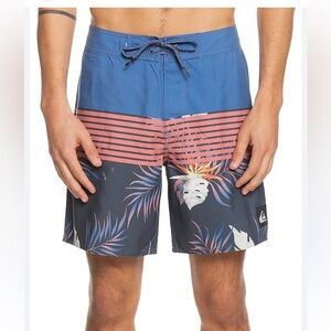 NWT - Quiksilver Men's Standard Surfsilk 20”Boardshort Swim Trunk - 34